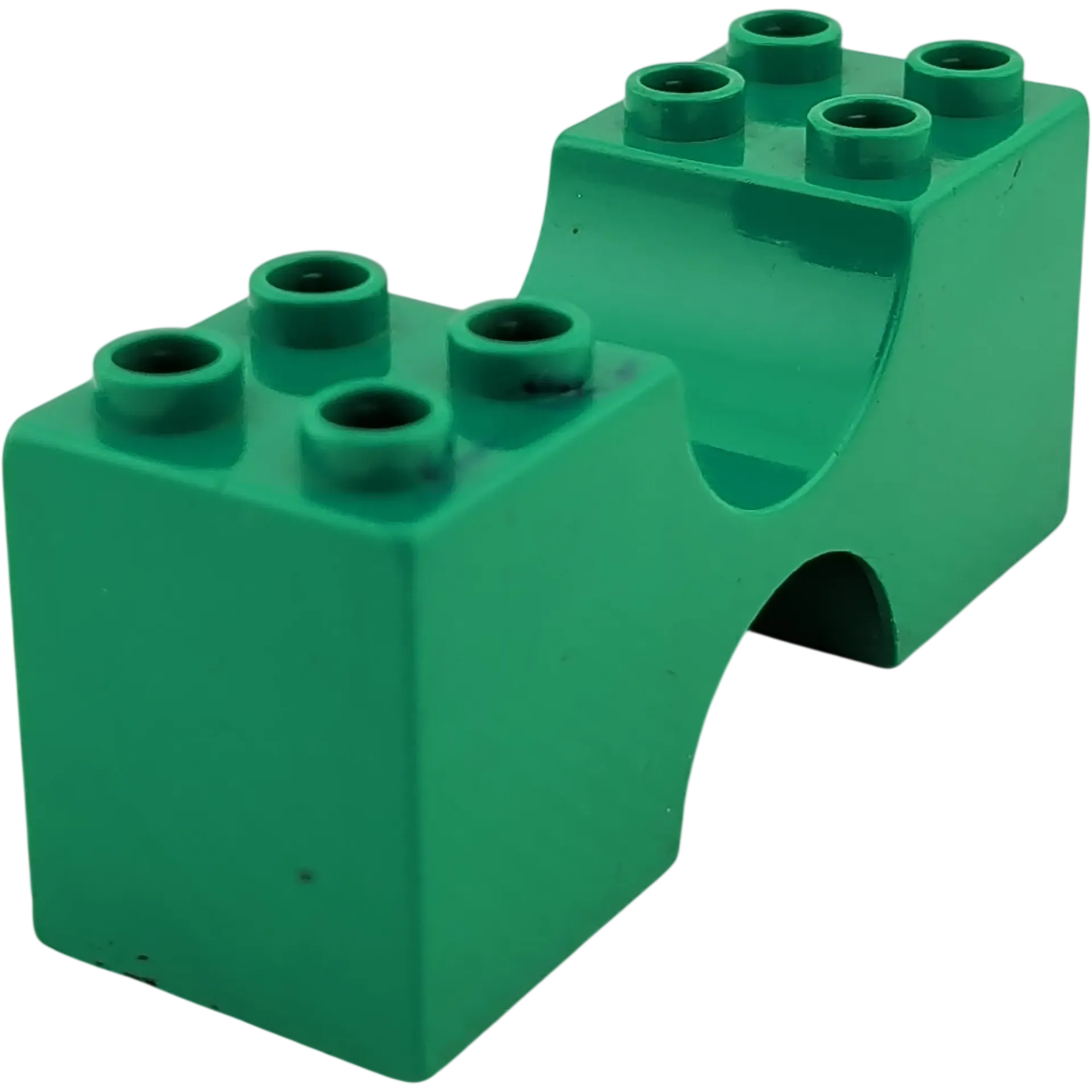 Lego Duplo 2x6x2 Brückenstein Dunkelgrün Rund Gebogener Stein