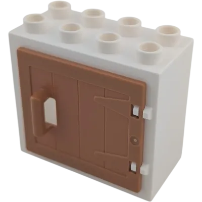 Lego Duplo 61649 Schrank Weiß mit hellbrauner Tür