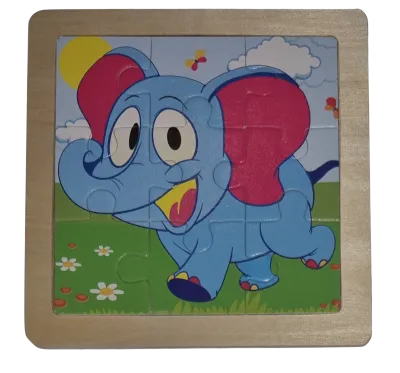 Legepuzzle Holzpuzzle 9 Holzteile Elefant