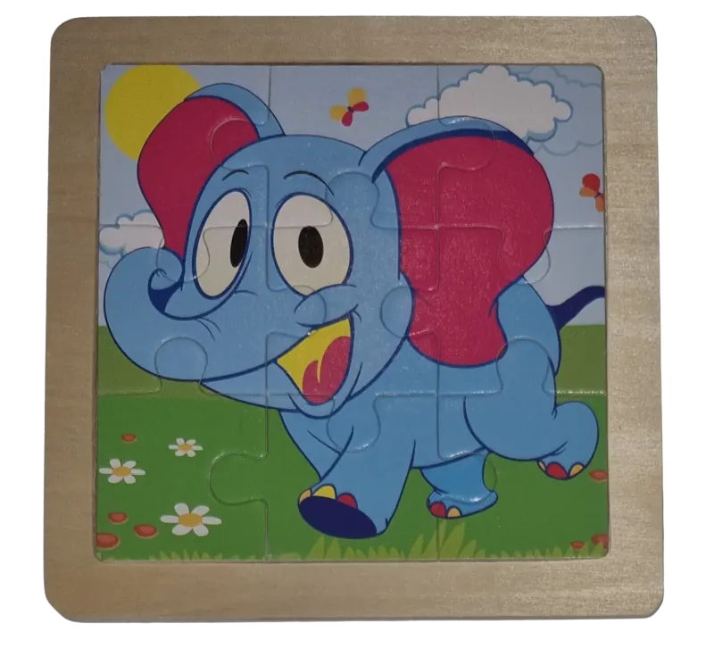 Legepuzzle Holzpuzzle 9 Holzteile Elefant
