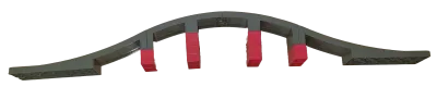 Lego Duplo große Brücke Dunkelgrau