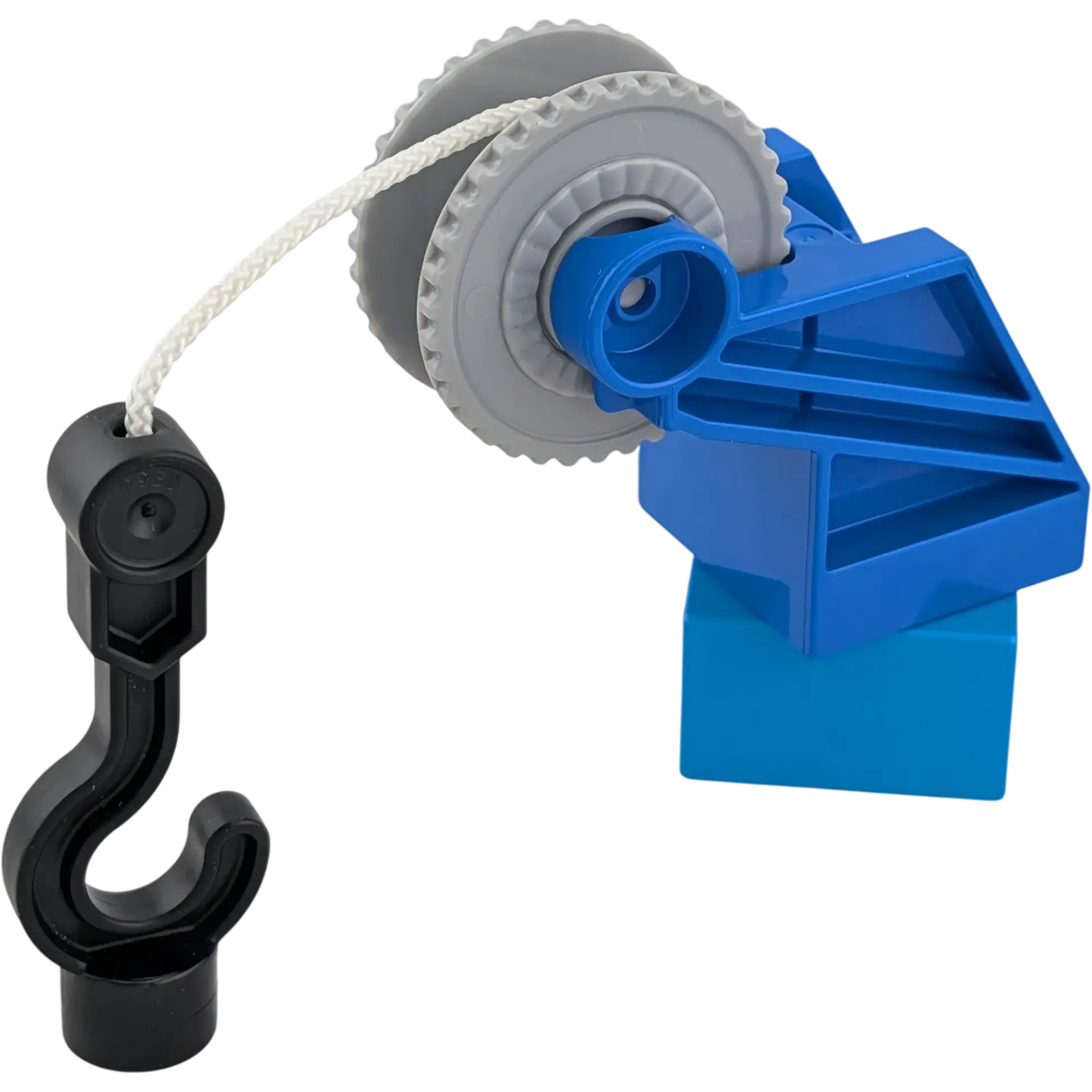 Lego Duplo 92011 Kran Arm Mittelblau mit drehbarem azurfarbenen Stein Seilwinde und Haken
