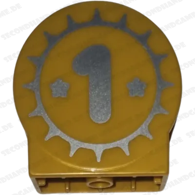 Lego Duplo 14222 Rund Gold Zahl Eins
