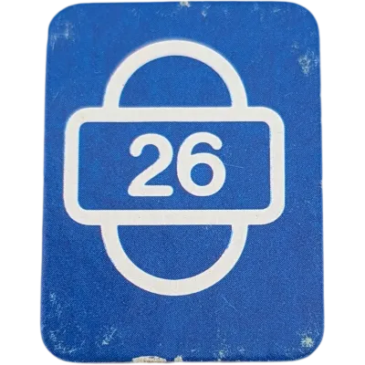 Ravensburger Scotland Yard Ersatzteile Blau Startkarte Zahl Sechsundzwanzig 26