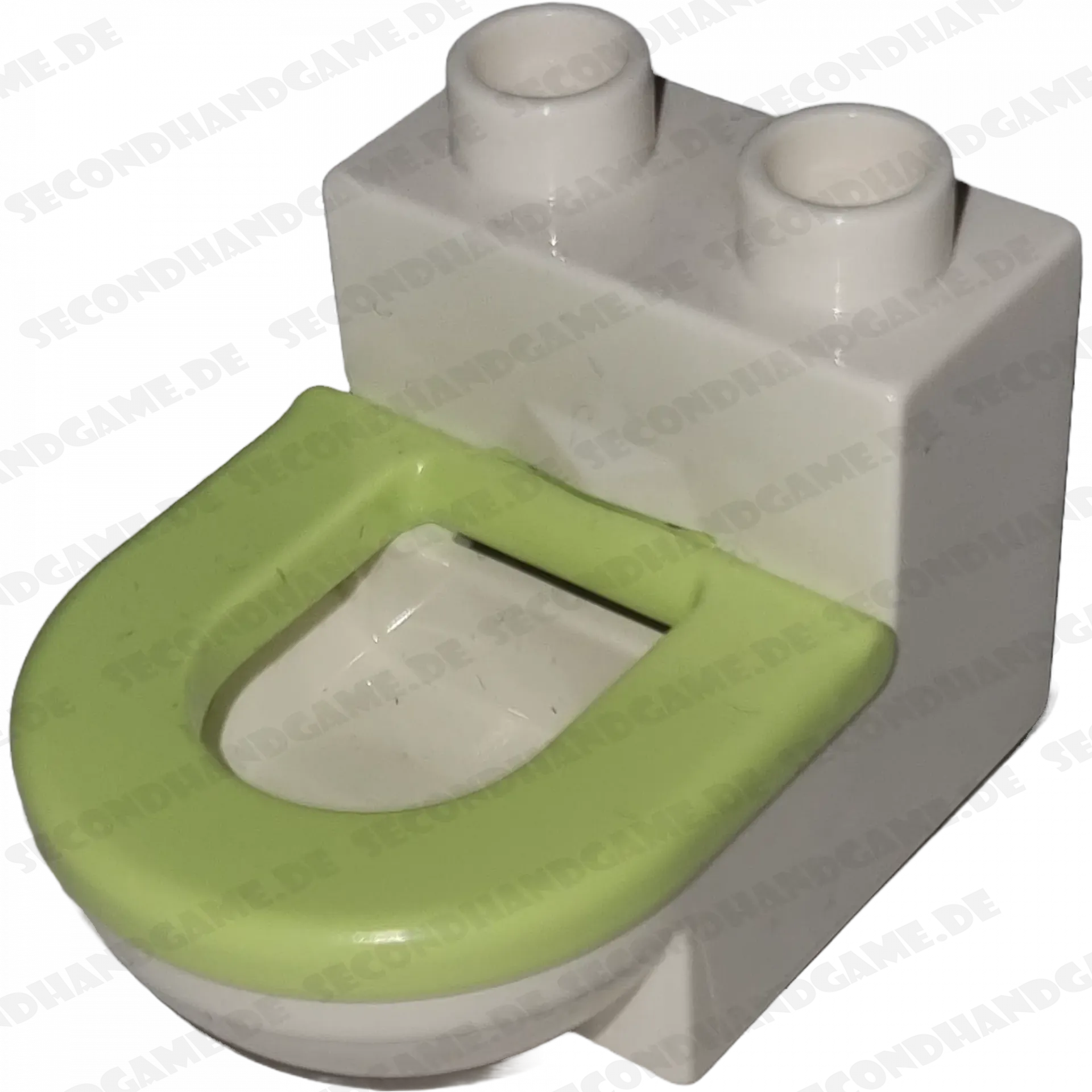 Lego Duplo 4911 Toilette Weiß Hellgrüner Deckel beweglich