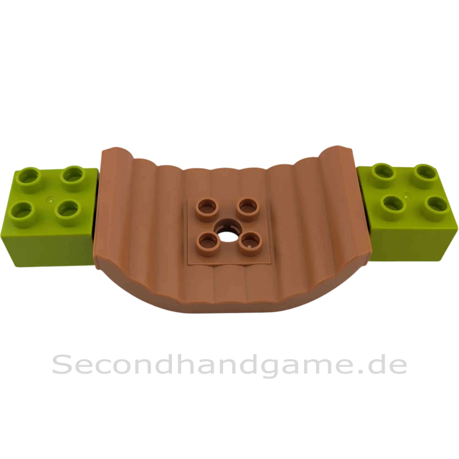 Lego Duplo 23921 2x6 Wackelbrücke Hellbraun + 2x Grüner Noppenstein 