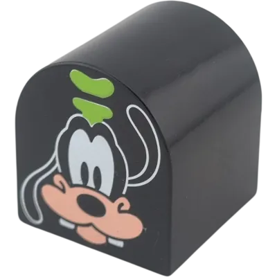 Lego Duplo 3664 Rundstein 2x2x2 Schwarz Goofy