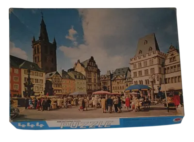 Zweipunkt Meisterfoto Puzzle 444 ungleiche Teile Trier/Mosel Hauptmarkt mit Petrusbrunnen