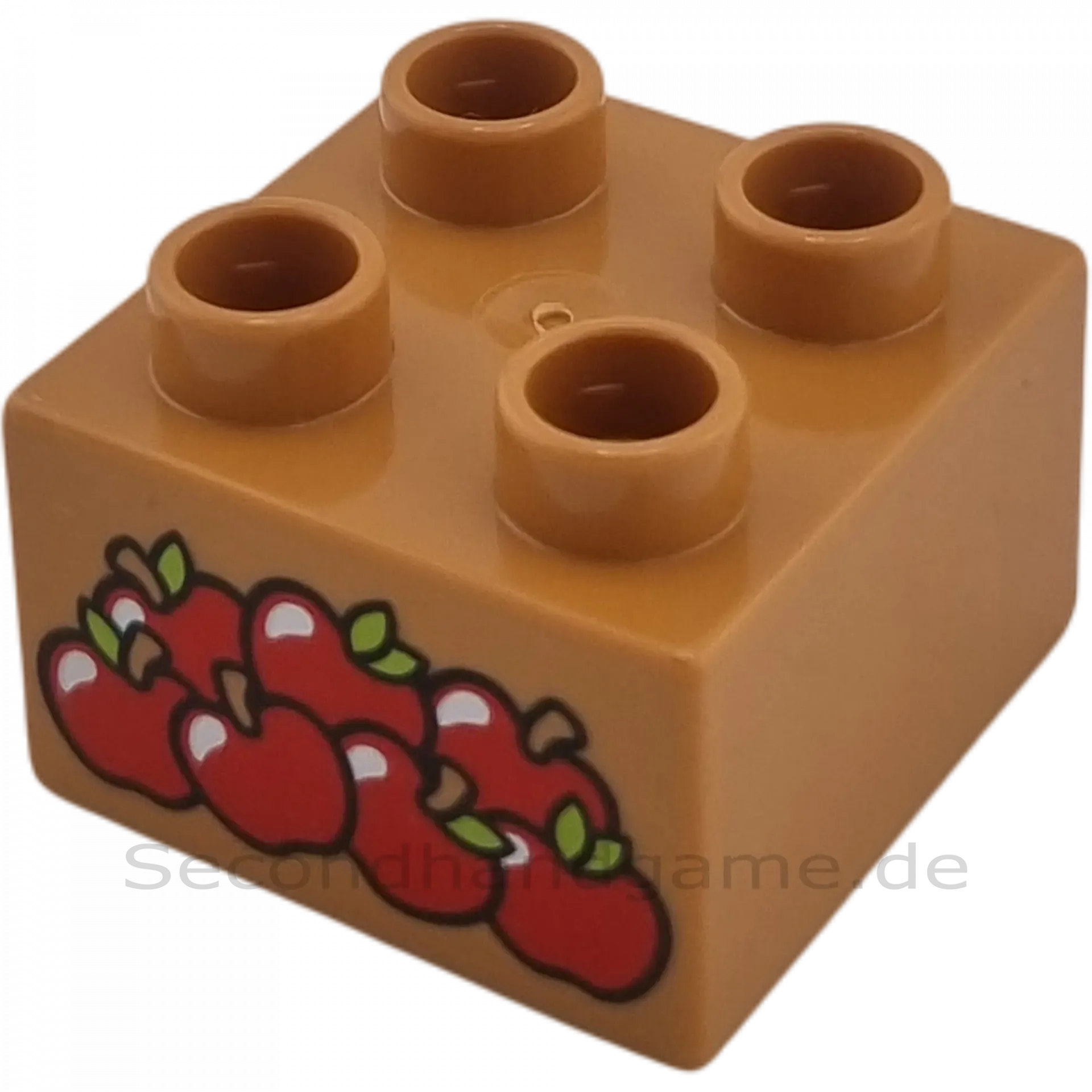 Lego Duplo 2x2 Stein Hellbraun Äpfel 3437