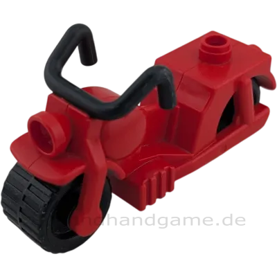 Lego Duplo Motorrad Mofa Rot Schwarz
