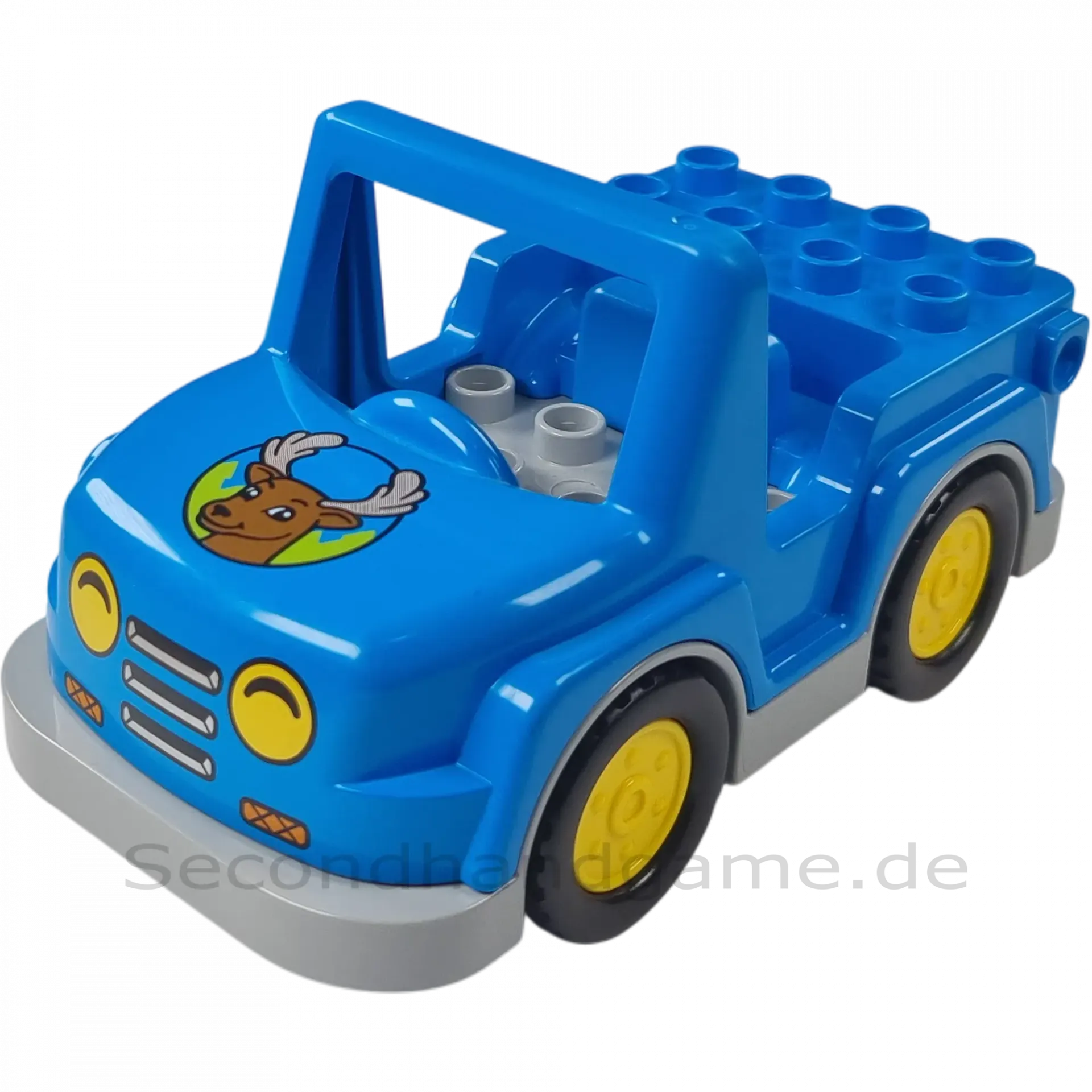 Lego Duplo Jeep mit Elch Mittelblau