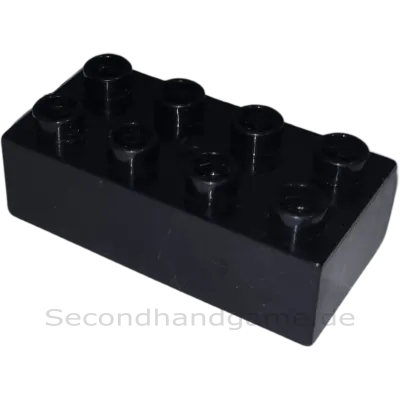 Lego Duplo 2x4 Baustein 3011 Schwarz B-Ware