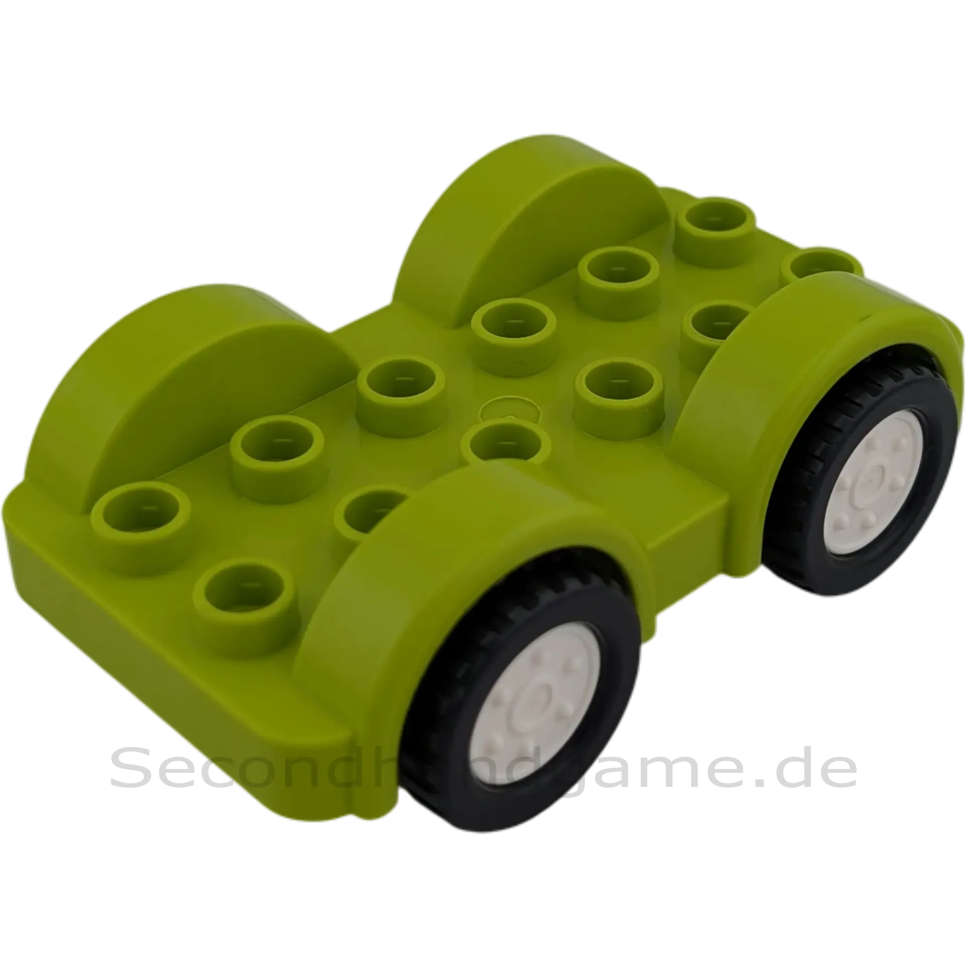 Lego Duplo 11841 Auto Lime Schwarz Weiße Räder Unterteil Fahrzeug