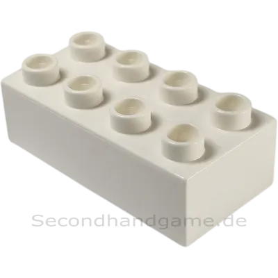 Lego Duplo 2x4 Baustein 3011 Weiß