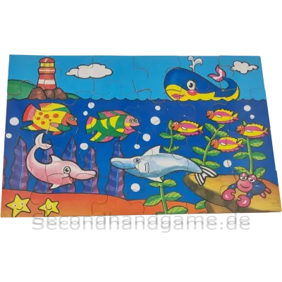 Holzpuzzle Unterwasserwelt 24 Teile Meer