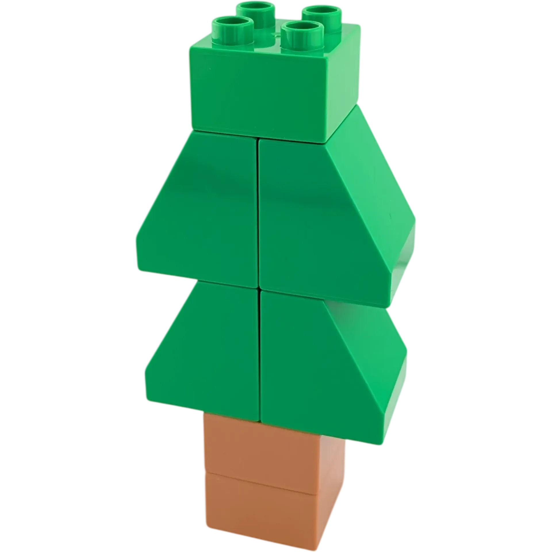 Lego Duplo Baum Tannenbaum Mittelgrün Stamm Hellbraun 7-teilig
