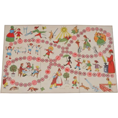Spielplan Spielbrett Der Struwwelpeter Ein lustiges Spiel nach Dr. Heinrich Hoffmann