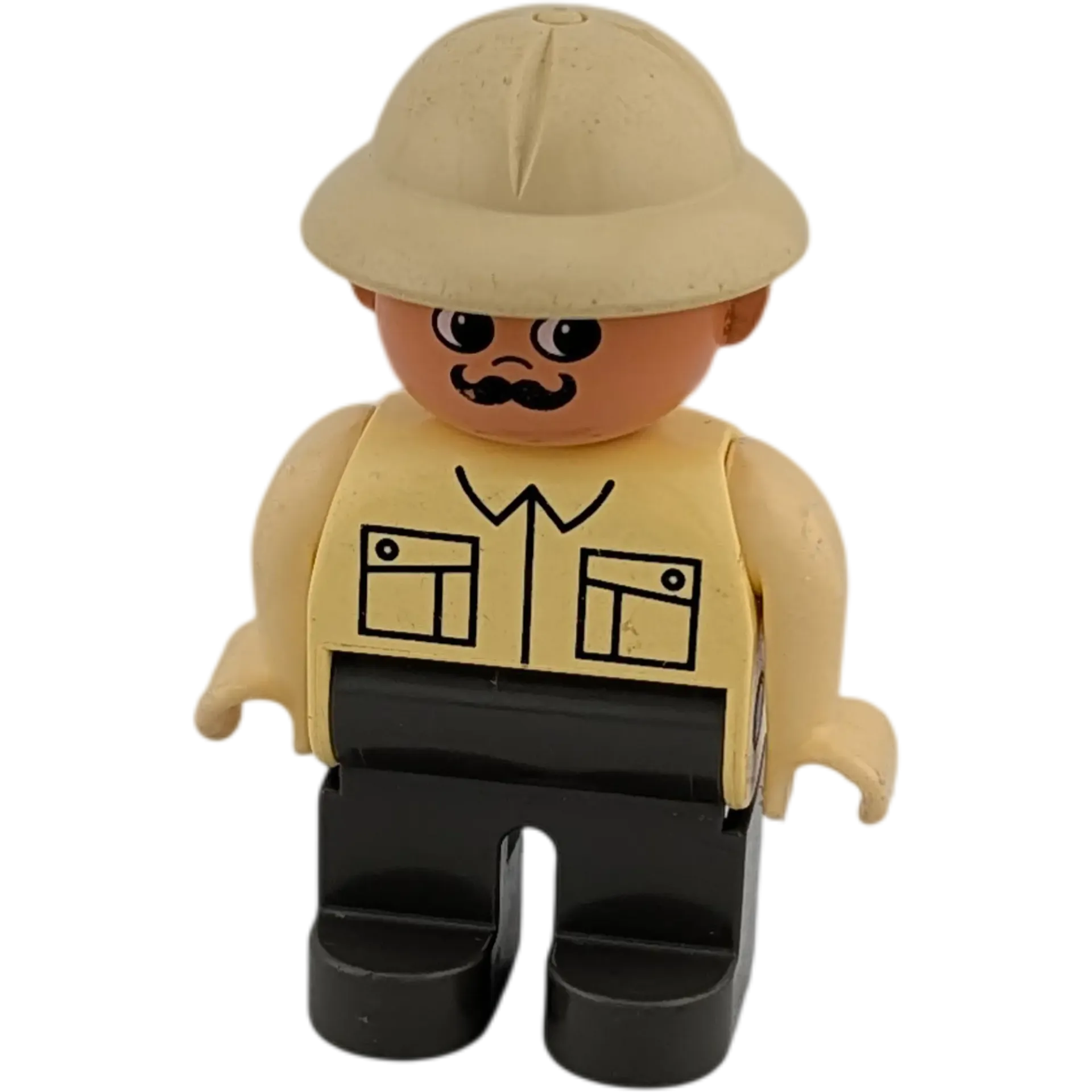 Lego Duplo Figur Mann 47394 Wildhüter Tierpfleger Safari Cowboy beiges Hemd