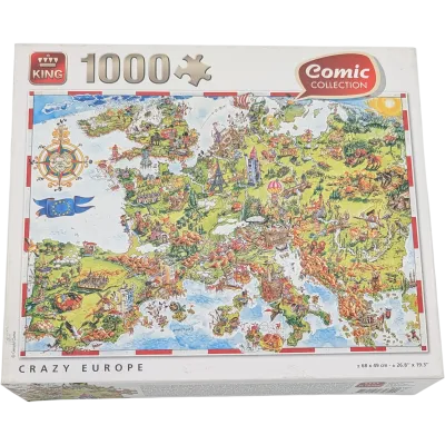 King Puzzle Comic Collection 1000 Teile 85610B Crazy Europe