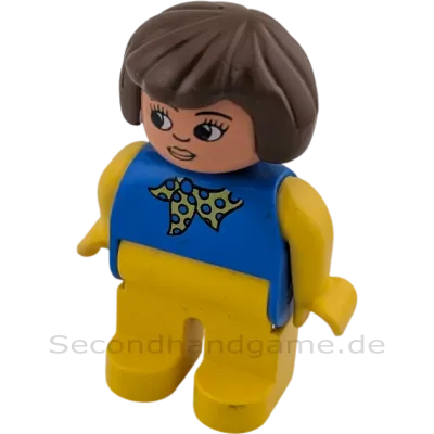 Lego Duplo Figur Frau 47394 Frau braune Haare mit Halstuch B-Ware