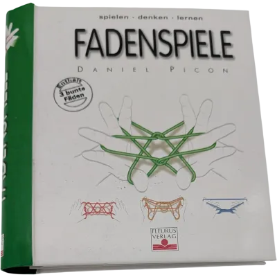 Fleurus Verlag Fadenspiele enthält 3 bunte Fäden