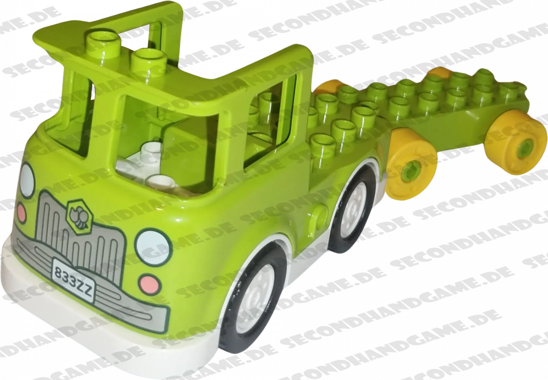 Lego Duplo LKW Lastwagen Lime mit grünem Anhänger
