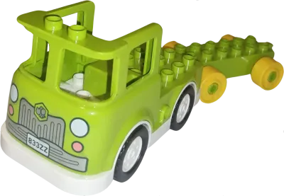 Lego Duplo LKW Lastwagen Lime mit grünem Anhänger