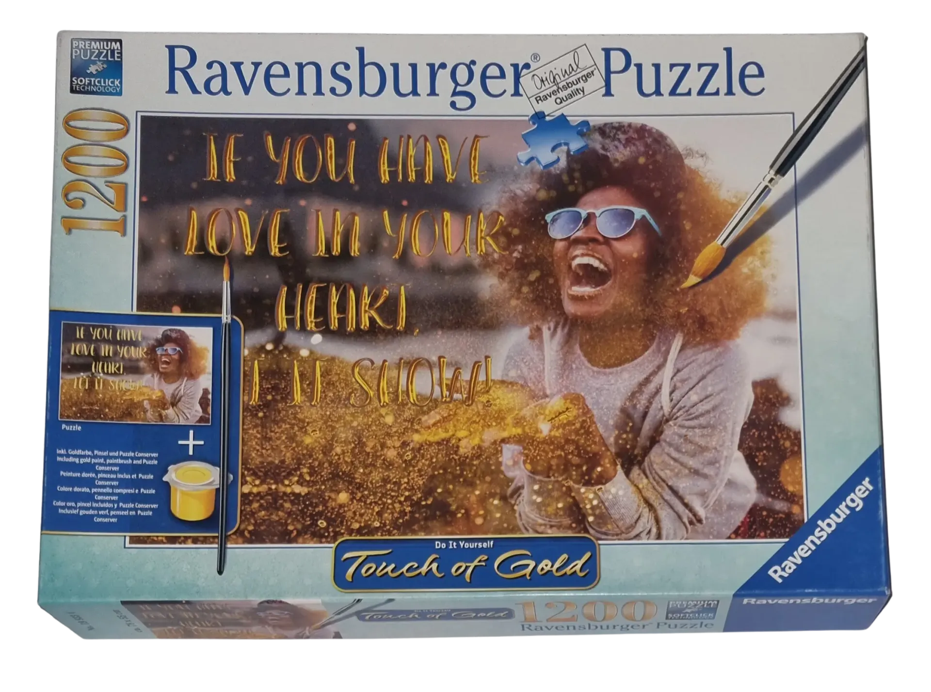 Ravensburger Premium Puzzle softclick 1200 Teile Touch of gold 199334 Show me Love