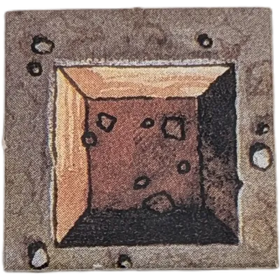 MB Hero Quest Master Ersatzteil Markierung Fallgrube 