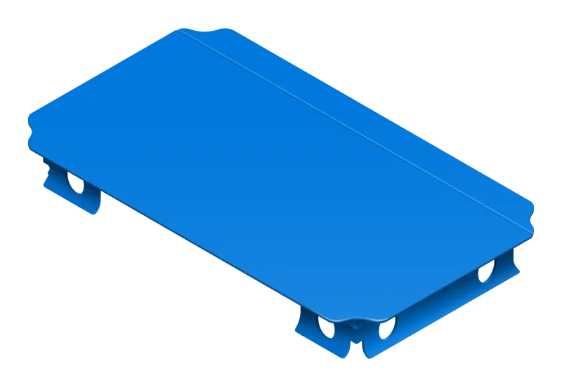 QUADRO Platte 40 × 20 cm 00405 Blau 00202