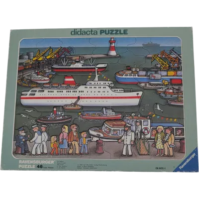 Ravensburger Rahmenpuzzle Didacta 46 Teile Im Hafen 066056