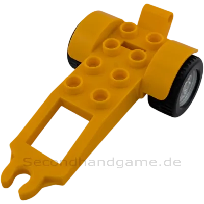 Lego Duplo Fahrgestell Gelb mit Anhängerkupplung