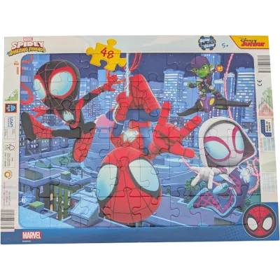 Disney Rahmenpuzzle 48 Teile Marvel Spidey Glow Webs Glow