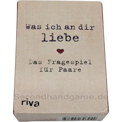 riva Verlag Was ich an dir liebe, Das Fragespiel für Paare, ab 16 Jahren