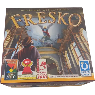 Queen Games Fresko inklusive drei Erweiterungs Module