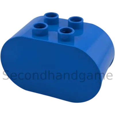 Lego Duplo Stein 2x4x2 abgerundet Blau 6448