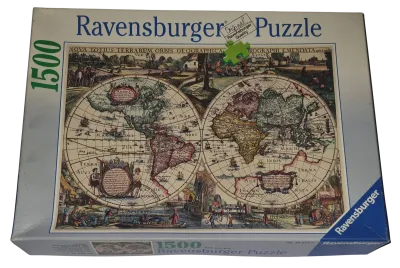 Ravensburger Puzzle 1500 Teile 162116 Historische Weltkarte 1636