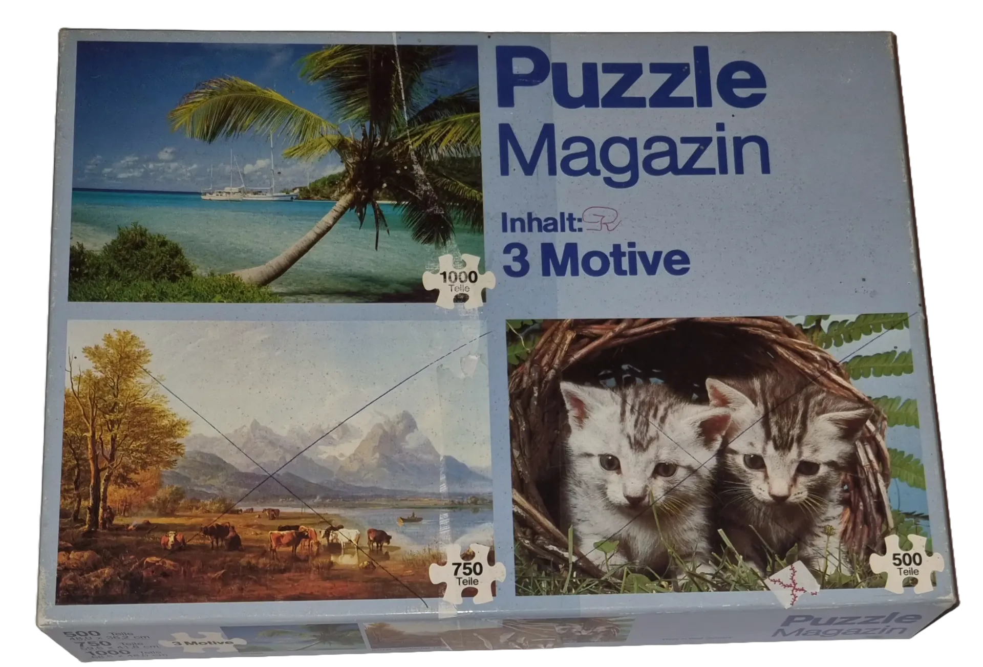 Puzzle Magazin 500, 750, 1000 Teile Riesen Puzzle Magazin