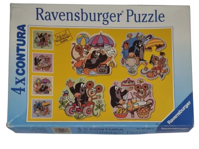 Ravensburger Puzzle Contura 4-6 Teile 071043 Was macht der Maulwurf