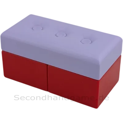 Lego Duplo Sofa Couch Wohnlandschaft Lavendel und Rot Bank