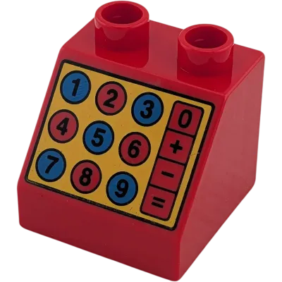 Lego Duplo 6474 Schrägstein 2x2x1 Rot Kasse