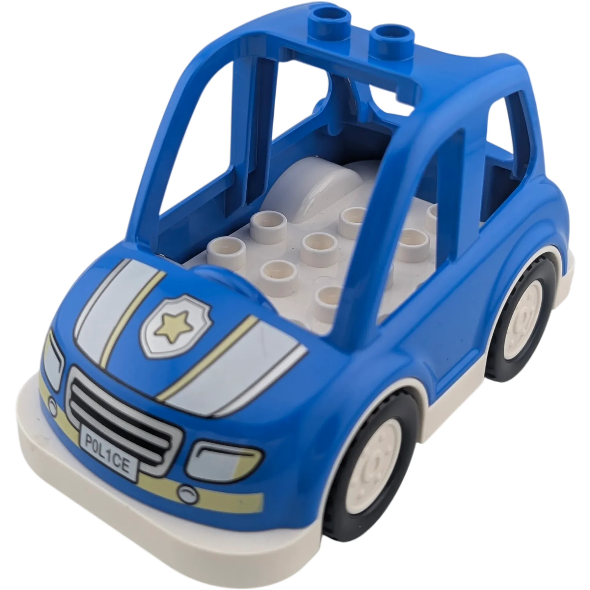 Lego Duplo Polizeiauto Groß Blau Weiß gelber Stern