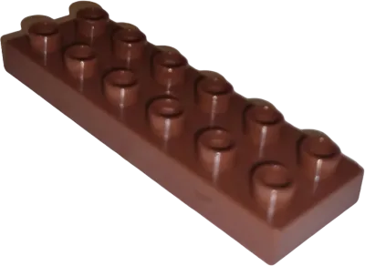 Lego Duplo 98233 Platte 2x6 Dunkelbraun