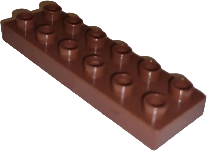 Lego Duplo 98233 Platte 2x6 Dunkelbraun