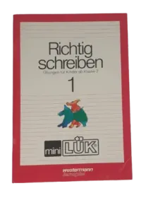 Mini Lük Richtig schreiben 1 ab 2. Klasse