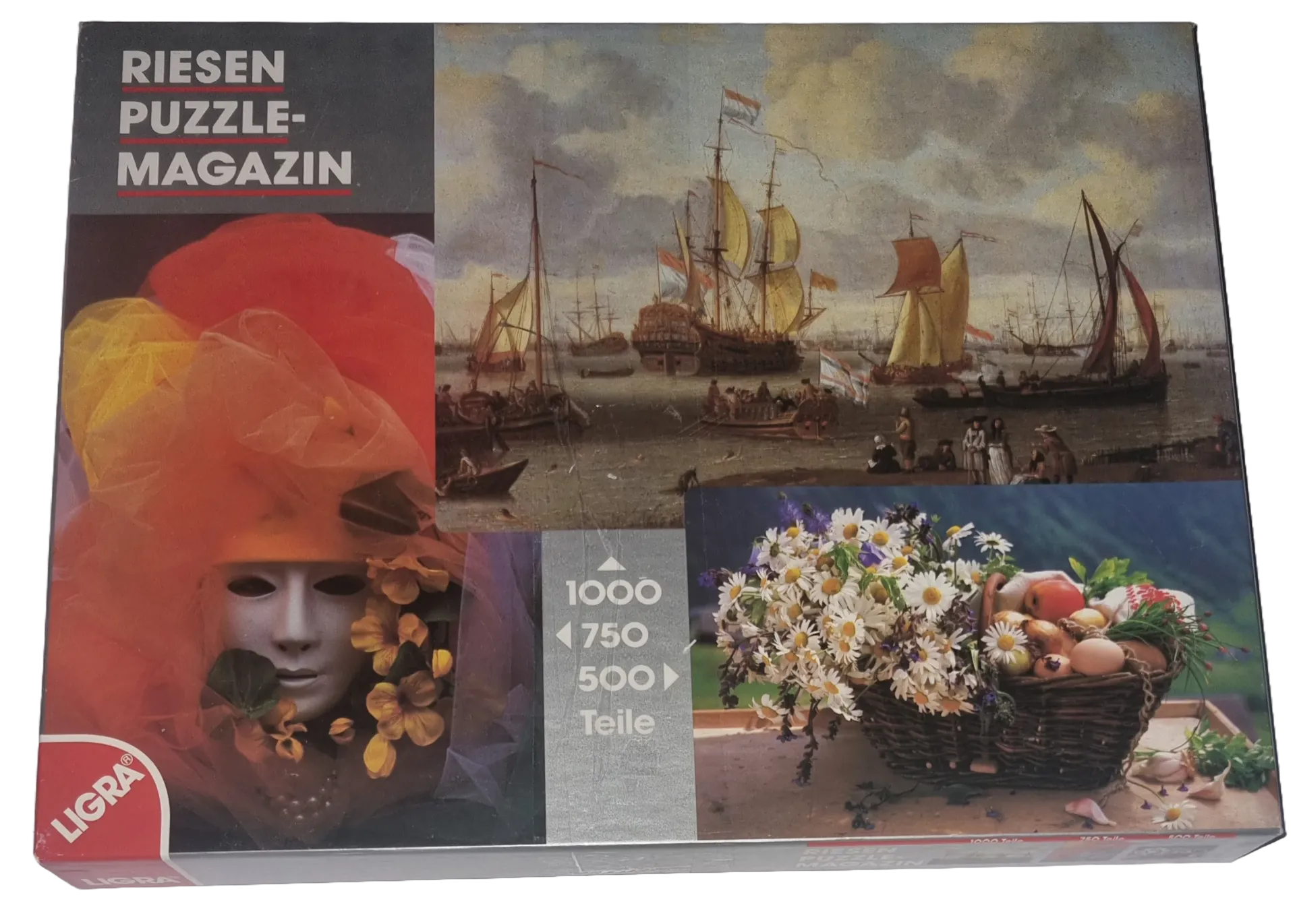 Ligra 500, 750, 1000 Teile Riesen Puzzle Magazin 