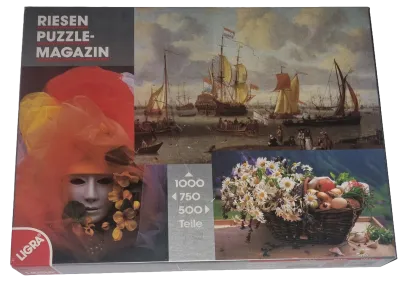 Ligra 500, 750, 1000 Teile Riesen Puzzle Magazin 