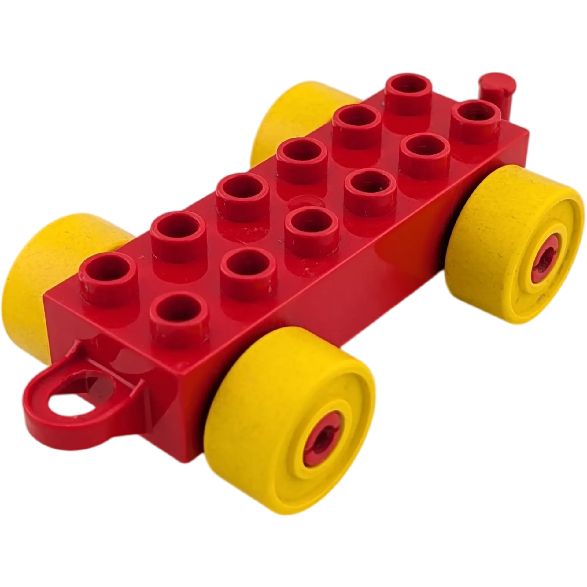 Lego Duplo Eisenbahn Anhänger Rot Gelb Geschlossen