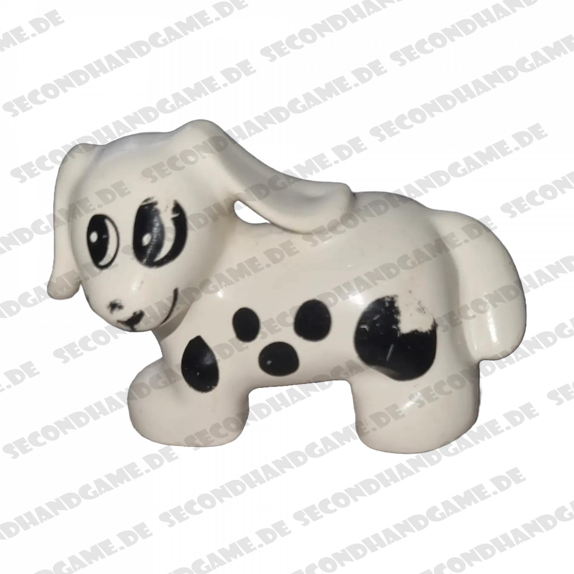 Lego Duplo Hund Dalmatiner Weiß Schwarz B-Ware