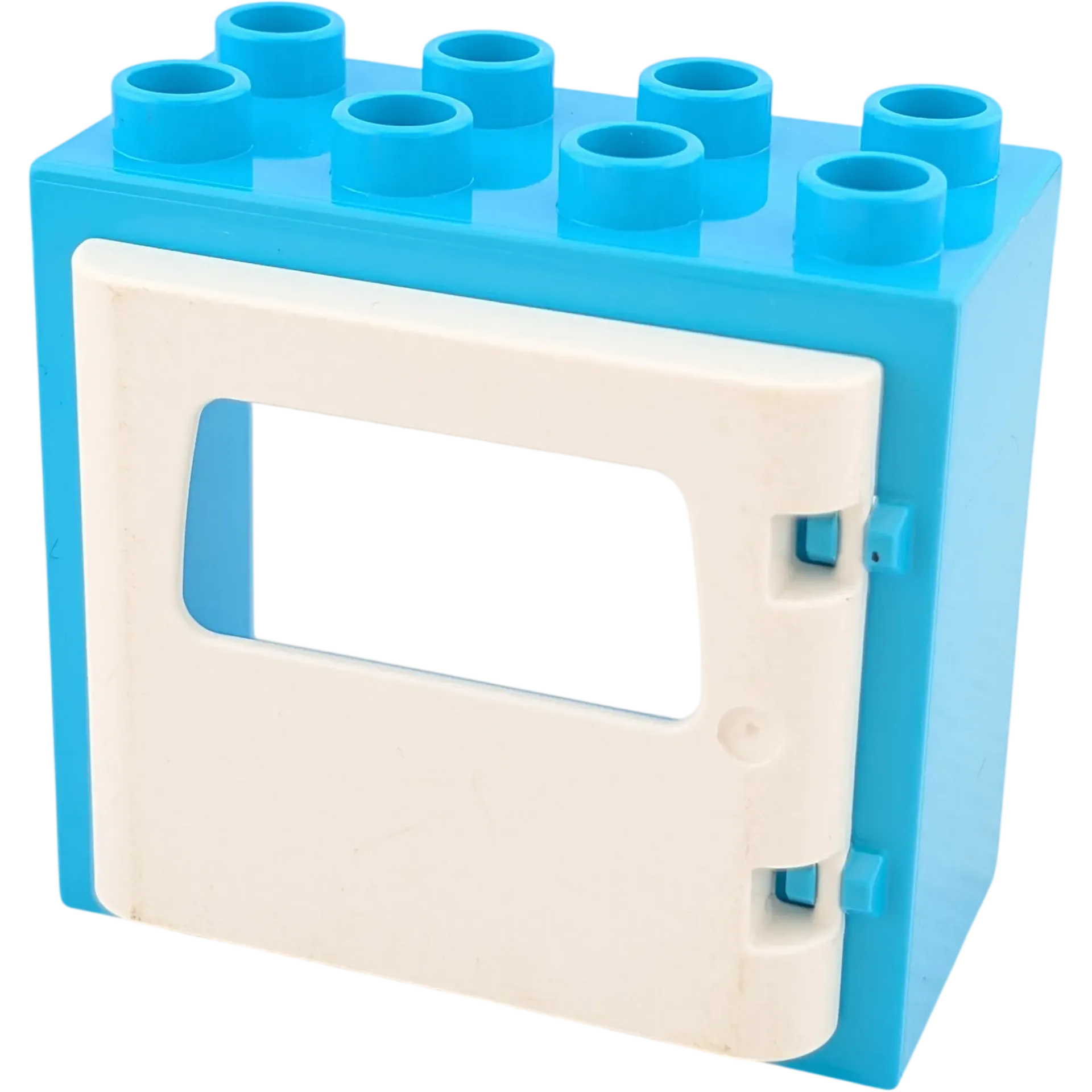 Lego Duplo 61649 Fensterrahmen Azur 2x4 mit Tür Klappe mit Briefkasten